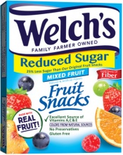 Welch's reduced Sugar Fruit Snack-8 Pouches 181g